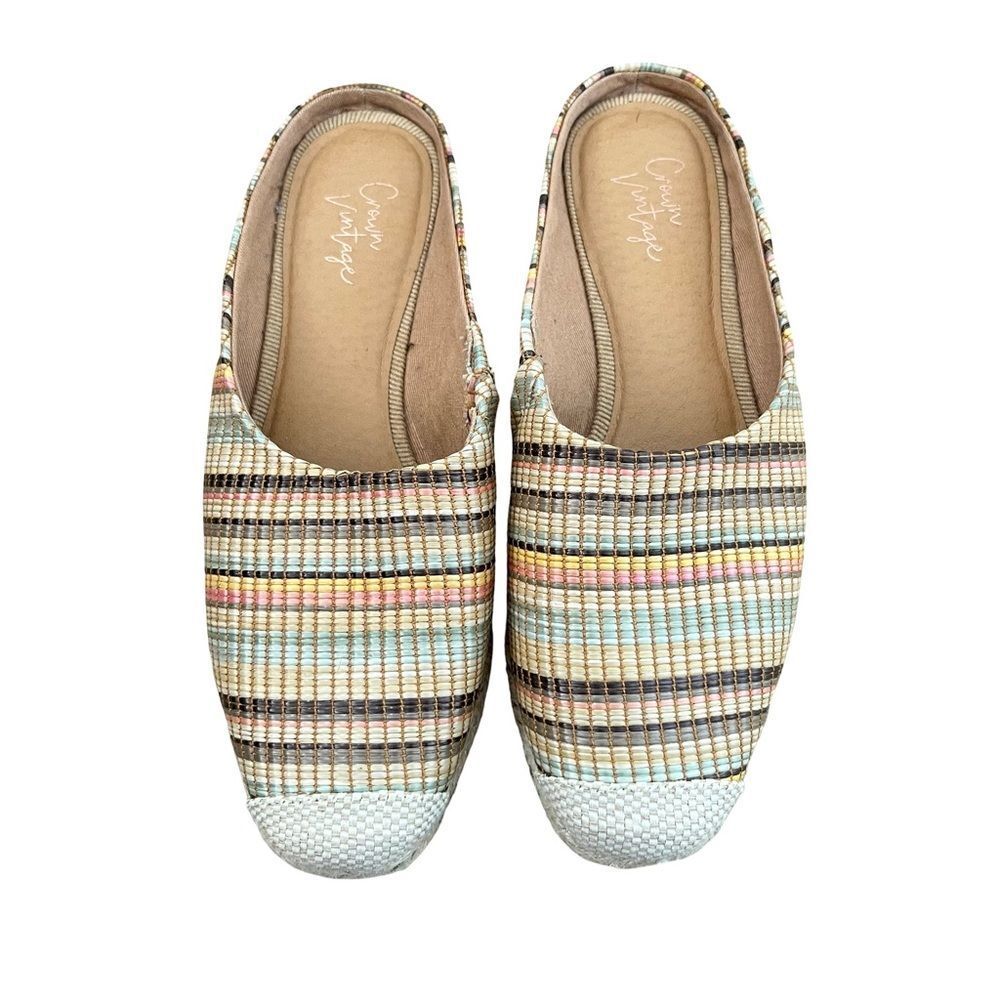 Crown Vintage Lonari Slip On Espadrille Comfort Mule‎ Sandals Shoes